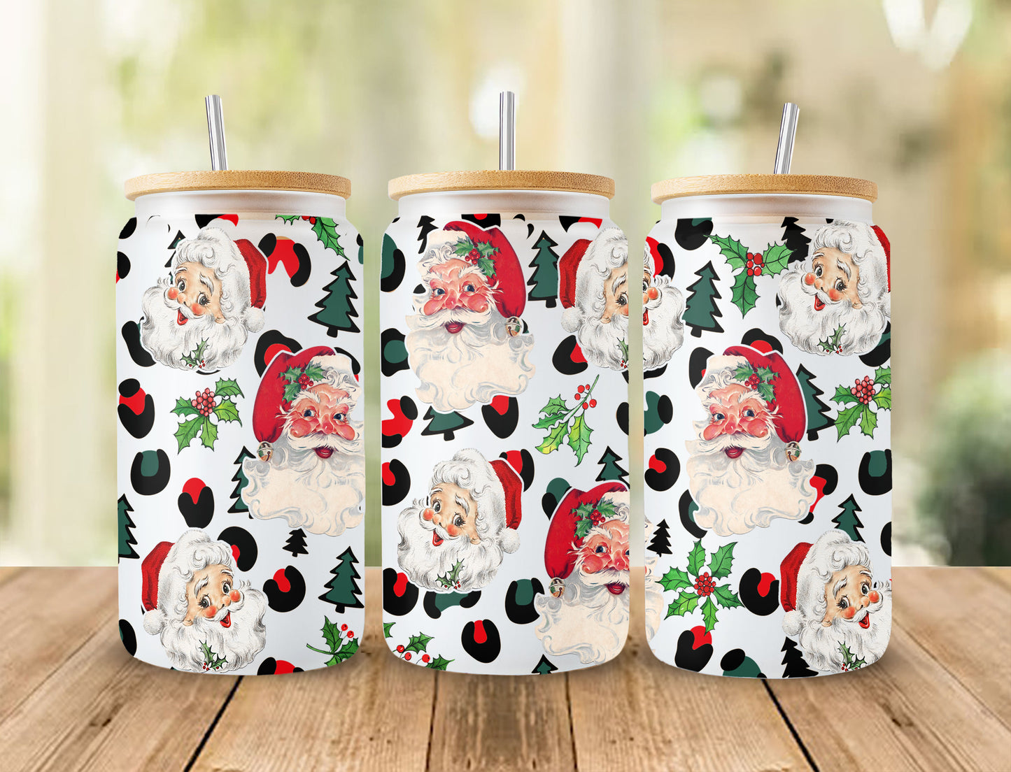 It's The Most Wonderful Time Of The Year 16oz Glass Can Sublimation Design