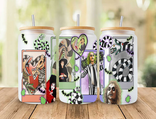 Horror Tumbler 16oz, Halloween 16oz Tumbler, Horror Figuren Tumbler, Gruseliger Film Tumbler, Gruselige Jahreszeit, Gruselige Vibes, Png Download