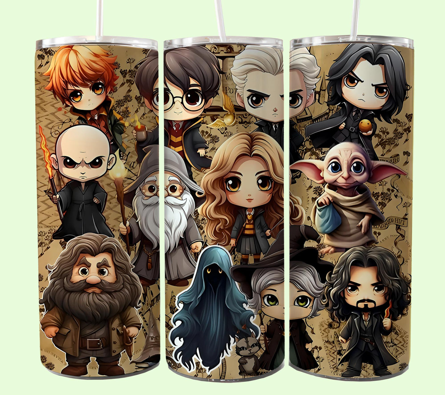 Magischer 20oz Tumbler Wrap PNG, HP Skinny Tumbler Sublimation, Zauberer Tumbler Png, Potterhead Tumbler Png, Hogwarts Wrap, Harry Magic Png