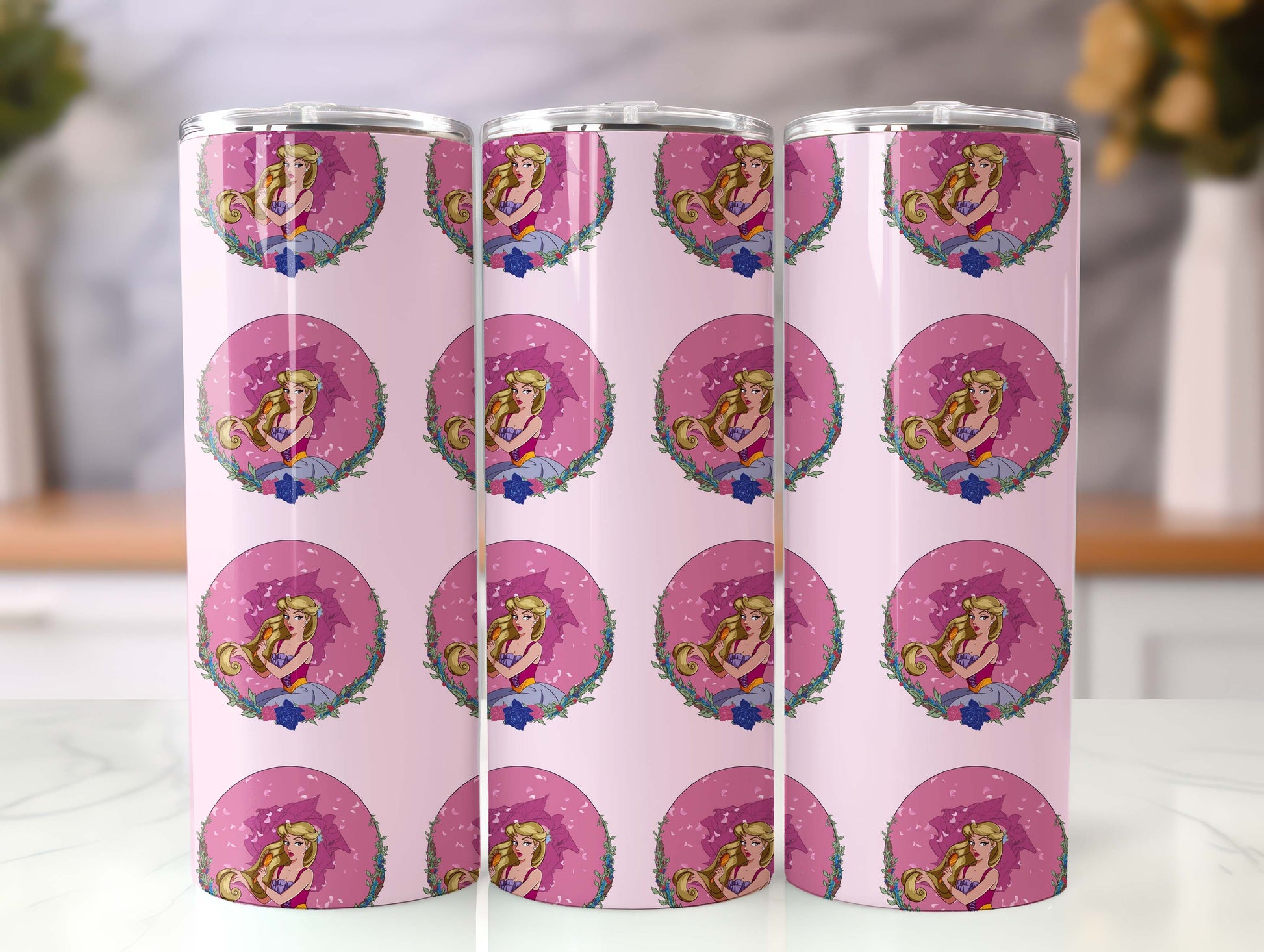 Barbie Tumbler Wrap, 20oz Straight Skinny Wrap, Sublimation Design, Cartoon Tumbler Design, Digital Download - PNG 48 - VartDigitals