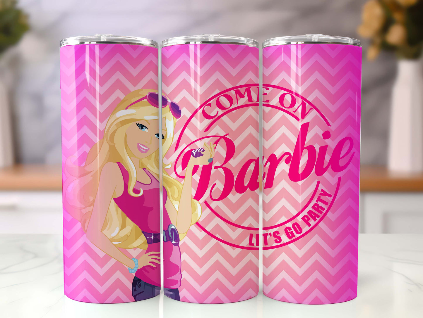 Barbie Tumbler Wrap, 20oz Straight Skinny Wrap, Sublimation Design, Cartoon Tumbler Design, Digital Download - PNG 49 - VartDigitals