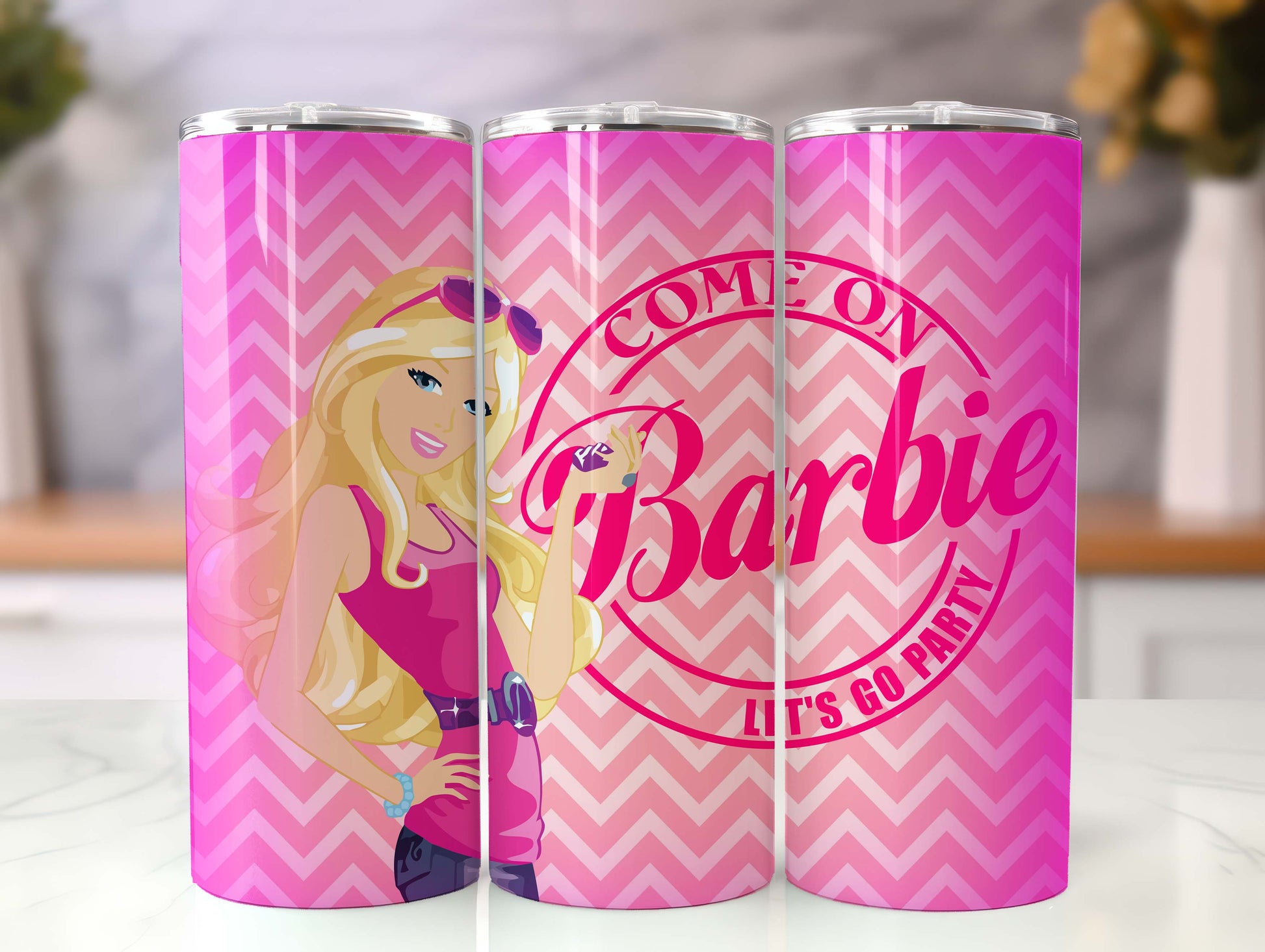 Barbie Tumbler Wrap, 20oz Straight Skinny Wrap, Sublimation Design, Cartoon Tumbler Design, Digital Download - PNG 49 - VartDigitals