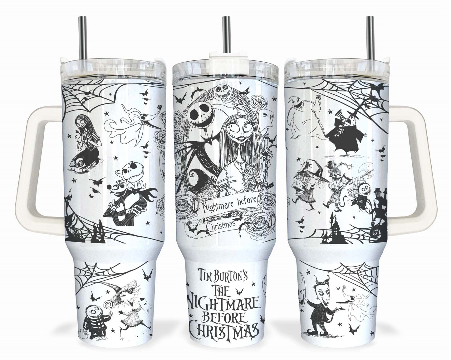 Jack Skellington Png, 40oz Tumbler Wrap, Halloween Tumbler Wrap, 40oz Henkelbecher, 40oz Halloween Tumbler, Nightmare Before Christmas Wrap