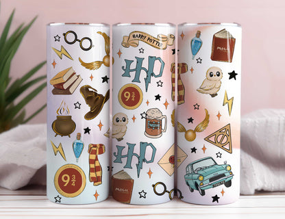 Harry Tumbler 包装，20oz 细长 Tumbler，Wizard Tumbler 包装，Harry Tumbler，细长 Tumbler 包装，全 Tumbler 包装，Png 下载