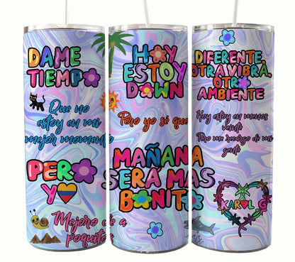 Karol 专辑 Tumbler，Karol Tumbler Wrap，Manana Sera Bonito PNG，Karol G 新专辑封面，Manana Sera Bonito，Pero Tu，kármika，Png