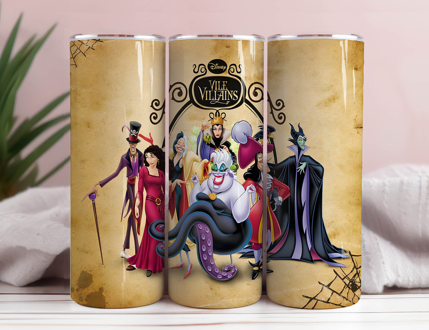 Bösewichte 20oz Skinny Tumbler Straight Sublimation Sofort Download Wrap Png, Cartoon Film Tumbler Wrap Png 4