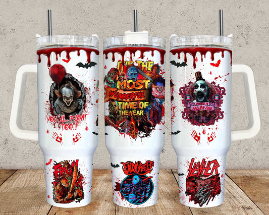 Horror 40oz Tumbler Wrap NEW 1