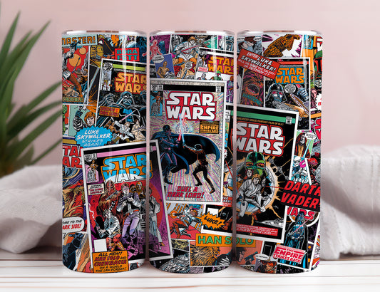 Star Wars Tumbler Wrap, 20 oz Skinny Tumbler Sublimation Design, Tumbler Wrap Design, Sofortiger digitaler Download PNG 4