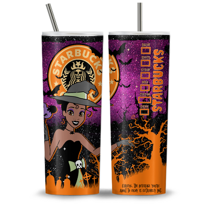 Princess Halloween Starbucks 20oz Tumbler Wrap, Princess Tumbler Png, Ariel Png, Die Schöne und das Biest, Süßes oder Saures, Gruselige Stimmung (11 PNG-Dateien)