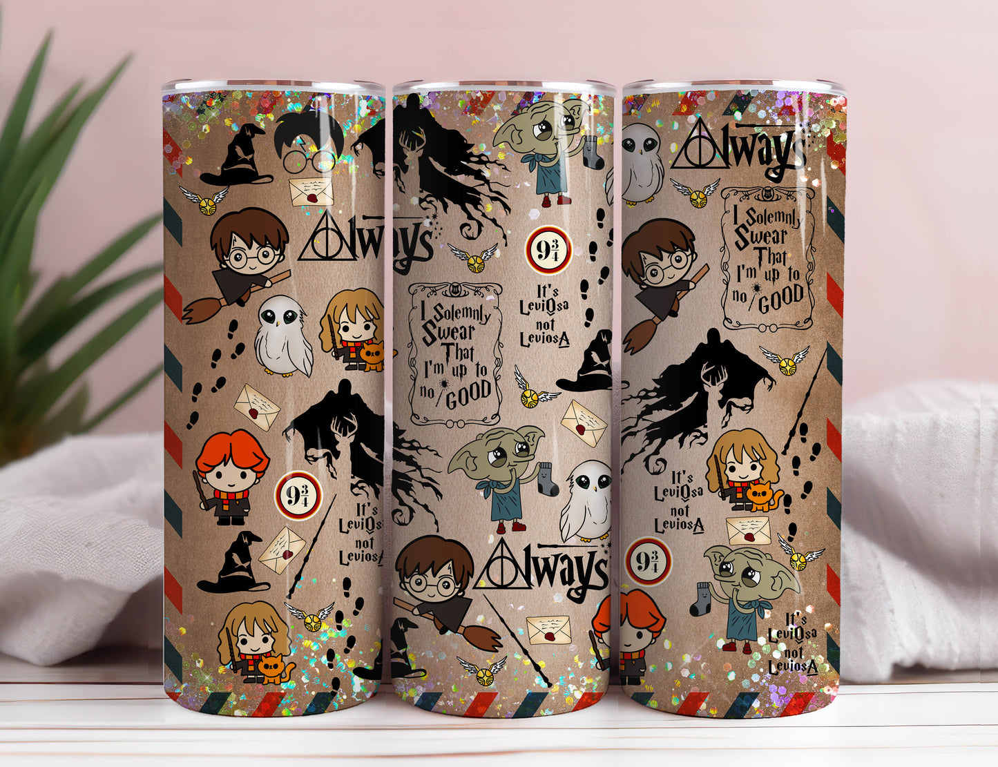 Magic 20oz Tumbler Wrap PNG, HP Skinny Tumbler Sublimation, Wizard Tumbler Png, harry potter Tumbler Png, Hogwarts Wrap, Harry Magic Png 5 - VartDigitals