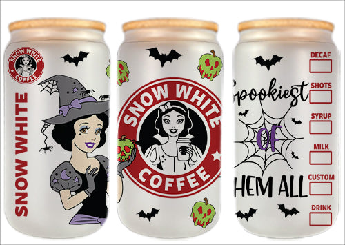 Bundle Halloween 16oz Glass Can Wrap CT14