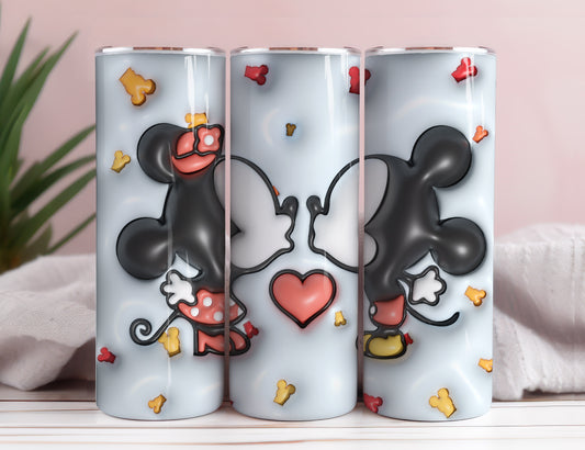 Inflated Mickey Tumbler Wrap Png 3D Tumbler Design Skinny Sublimation Digital Download 3D Sublimation Walt Disney Design Tumbler Wrap 11 - VartDigitals