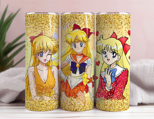 Sailor Moon Tumbler 20oz, Mädchen Tumbler 20oz PNG Sublimation Wrap Sailor Design, Tumbler Wraps Designs für Straight Tumbler, Digitaler Download 5