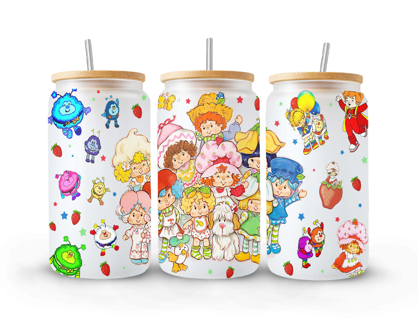 80er Jahre Cartoon Dose Glas, 16oz Dose Glas Wrap Design PNG, Retro Cartoon 80er Jahre Tumbler, 80er Jahre Cartoons png, Retro 80er Jahre Cartoons Tumbler Wrap, Png 1 