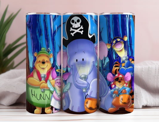 Winnie Pooh 20oz Skinny Tumbler Sublimation Designs, Cartoon Pooh Tumbler Png, Winnie The Pooh Wrap, Sofortiger Download #STD 5