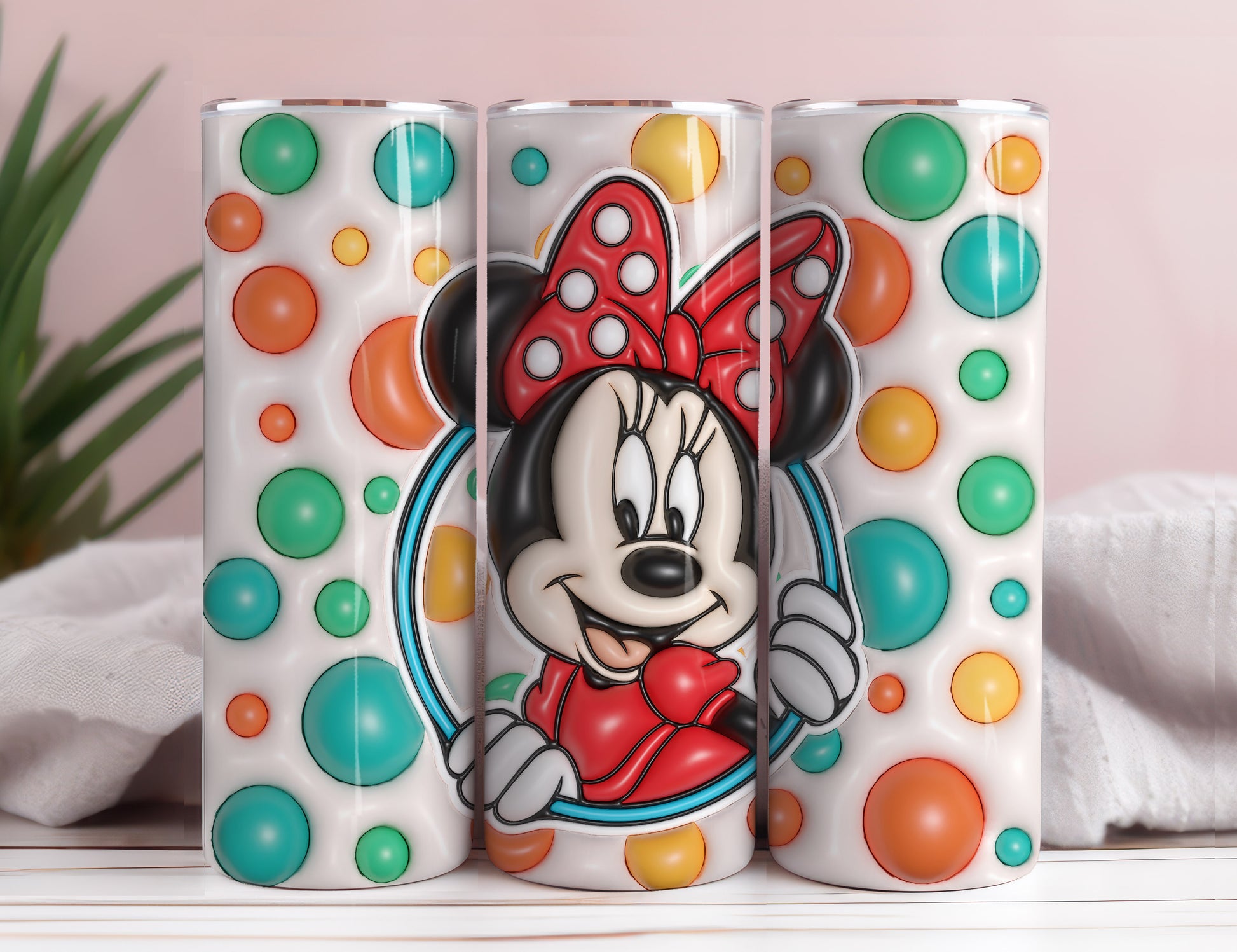 Inflated Mickey Tumbler Wrap Png 3D Tumbler Design Skinny Sublimation Digital Download 3D Sublimation Walt Disney Design Tumbler Wrap 19 - VartDigitals