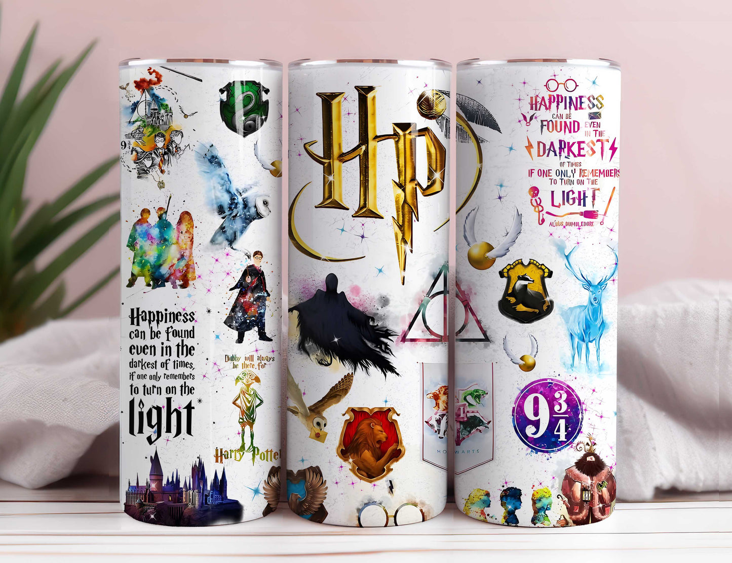 Magischer 20 oz Tumbler Wrap PNG, HP Skinny Tumbler Sublimation, Zauberer Tumbler Png, Potterhead Tumbler Png, Hogwarts Wrap, Harry Magic