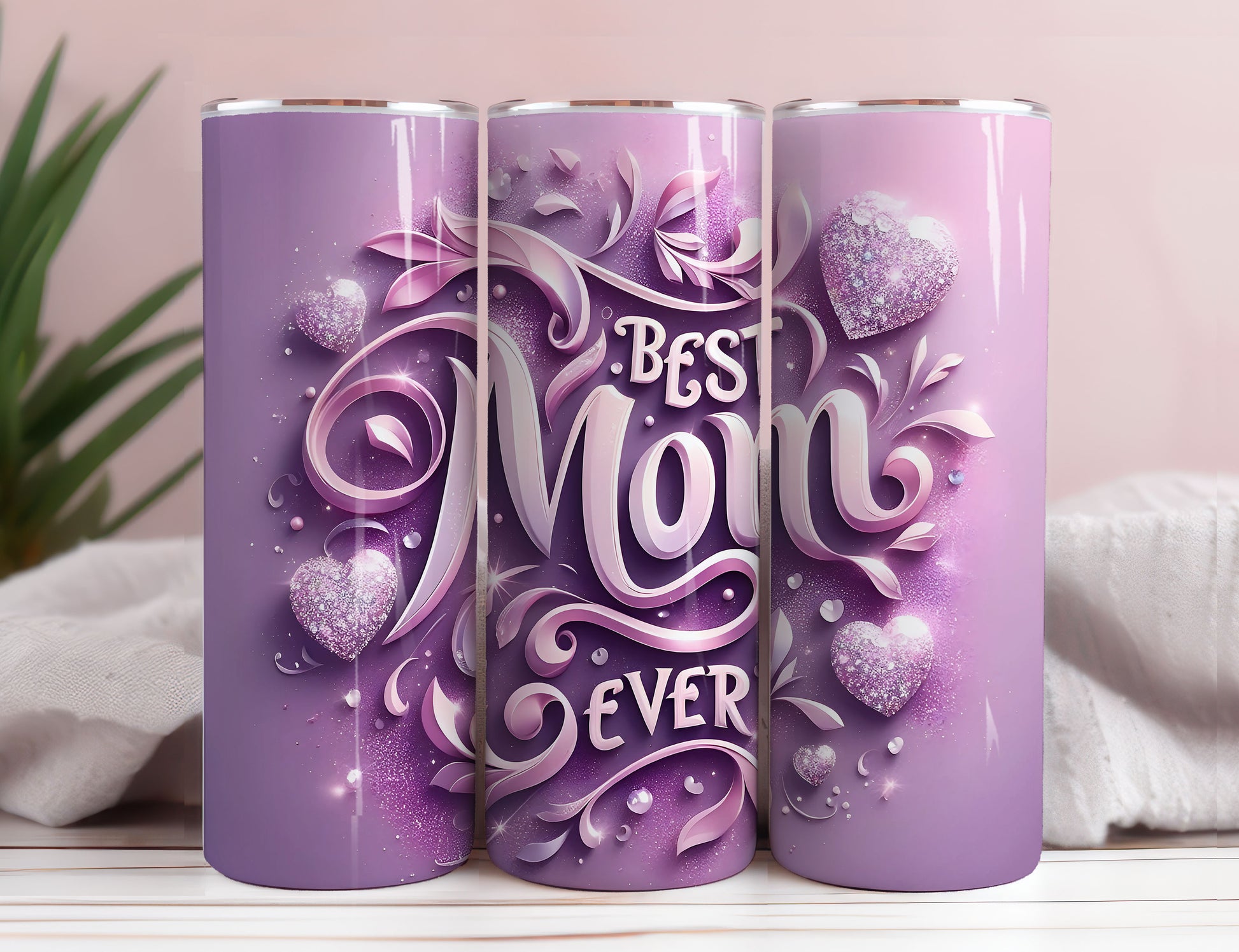 LOVE MOM 20oz Skinny Tumbler Wrap, Sublimation Design, Digital Download PNG,Mom Tumbler Wrap PNG 16 - VartDigitals