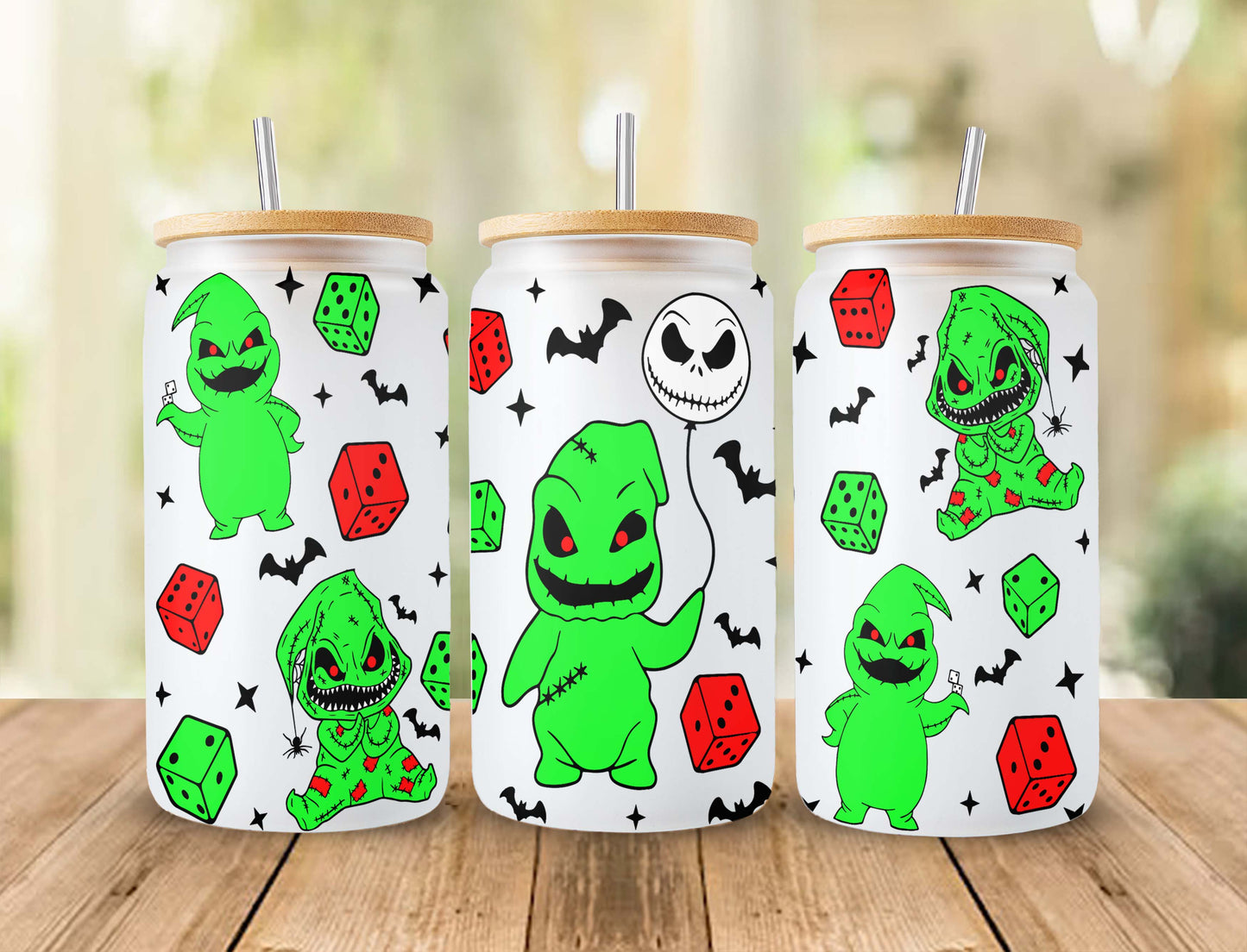 16oz Can Glass Wrap, Halloween Png, Sublimation Design Png 5