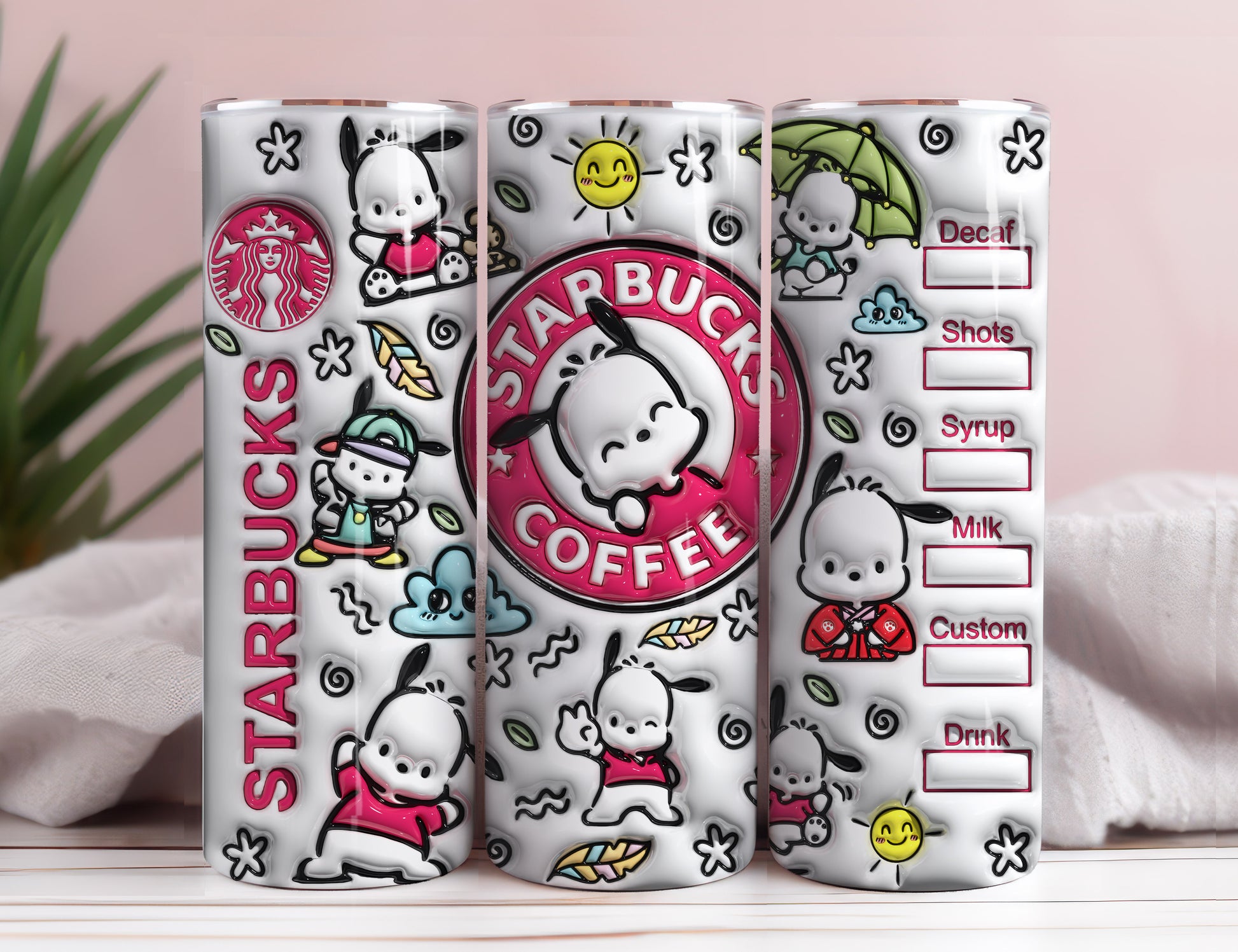 Hello Kitty Coffee Tumbler Bundle, Spring Flower Pink Cat PNG, 20oz Straight Skinny Wrap, Cartoon Tumbler, Tumbler Wrap, Full Tumbler Wrap 8 - VartDigitals