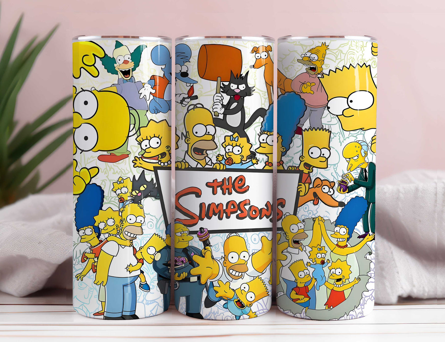 The Simpsons Tumbler PNG, The Simpsons Sublimation Design, 20 oz Skinny Tumbler, The Simpsons Tumbler Wrap, Papa Geschenk PNG Digitaler Download