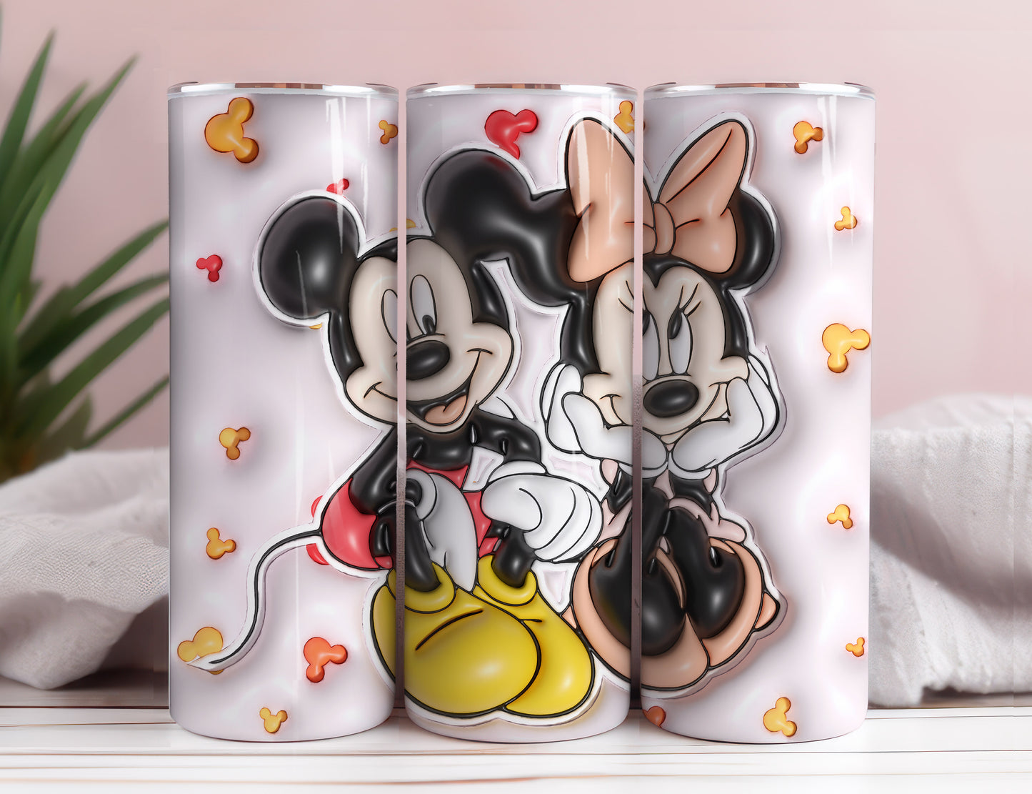 Inflated Mickey Tumbler Wrap Png 3D Tumbler Design Skinny Sublimation Digital Download 3D Sublimation Walt Disney Design Tumbler Wrap 17 - VartDigitals