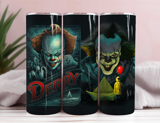 Bundle Horror Charaktere 20oz Skinny Tumbler Sublimation Designs Zeitung Horror Bundle Png Tumbler Straight Digital Download 5