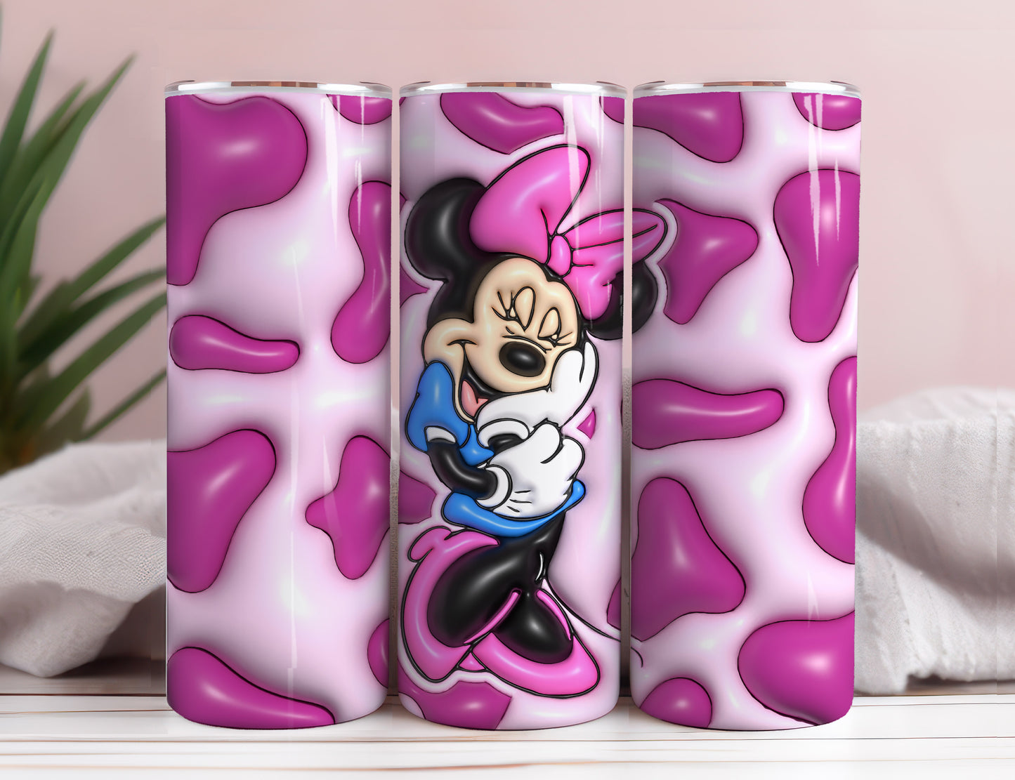 Inflated Mickey Tumbler Wrap Png 3D Tumbler Design Skinny Sublimation Digital Download 3D Sublimation Walt Disney Design Tumbler Wrap 6 - VartDigitals