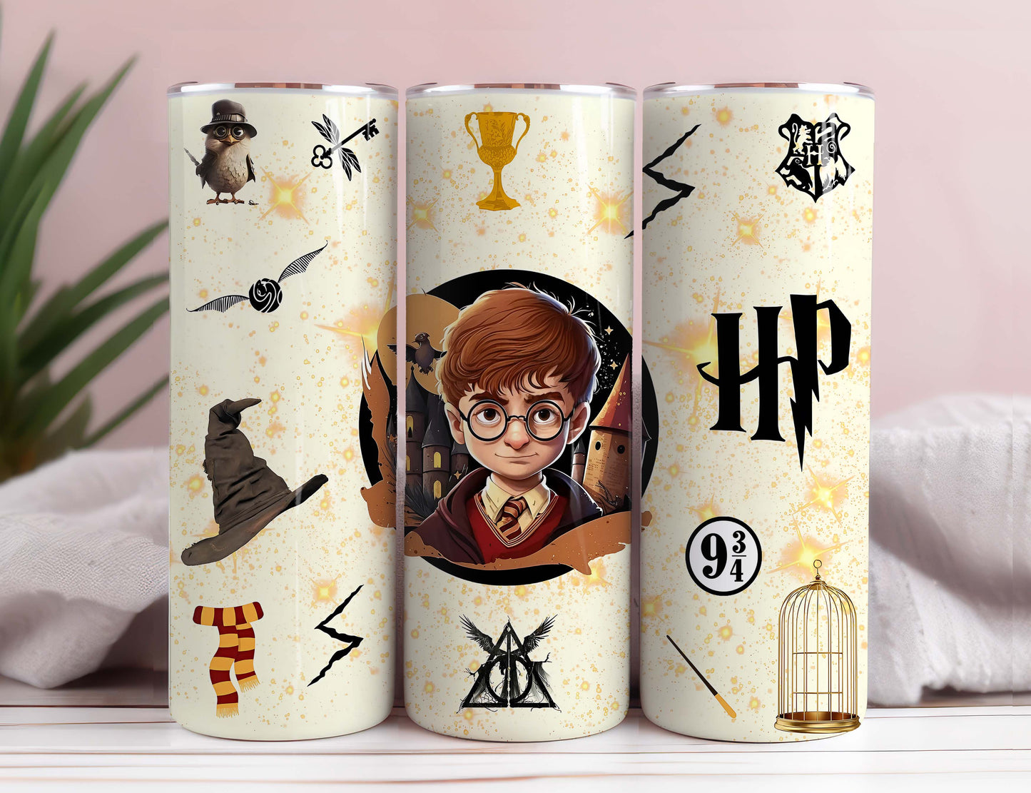 Magischer 20oz Tumbler Wrap PNG, HP Skinny Tumbler Sublimation, Zauberer Tumbler Png, Harry Potter Tumbler Png, Hogwarts Wrap, Harry Potter Magic Png, vollständiger Png-Download