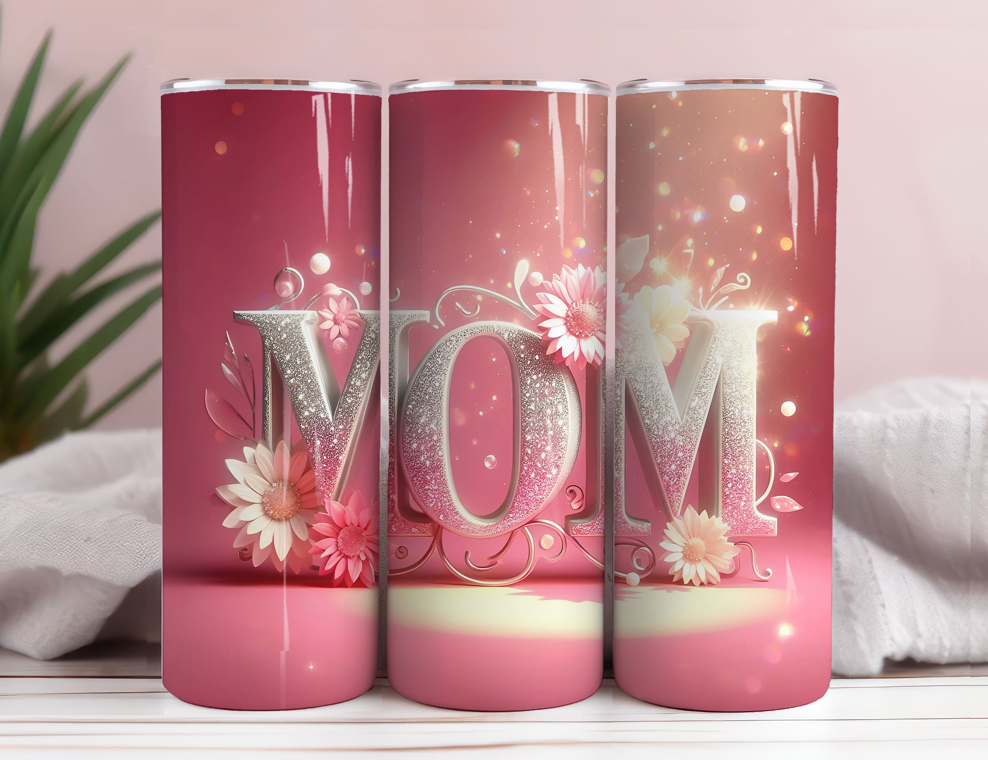 LOVE MOM 20oz Skinny Tumbler Wrap, Sublimation Design, Digital Download PNG,Mom Tumbler Wrap PNG 18 - VartDigitals