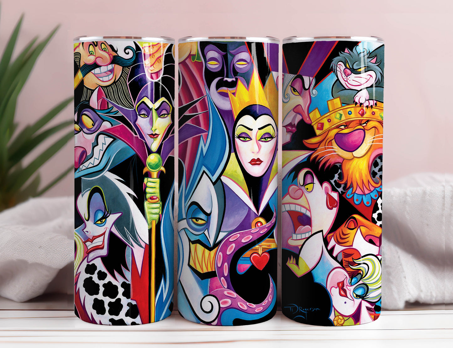 Bösewichte 20oz Skinny Tumbler Straight Sublimation Sofort Download Wrap Png, Cartoon Film Tumbler Wrap Png 5