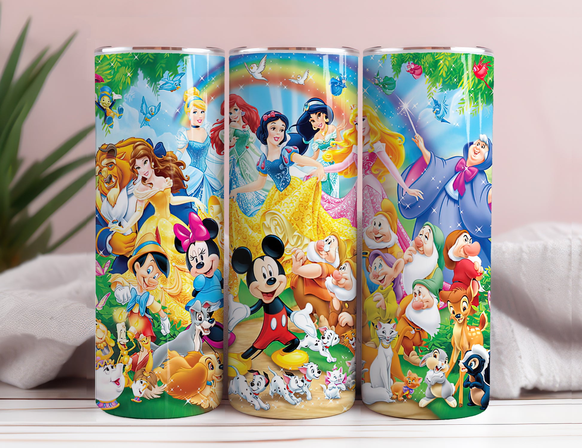 Disney Characters Mickey Mouse 20oz Skinny Tumbler Sublimation Cartoon Mickey Donald Pooh Disney Tumbler Disney Gift For Disney Lovers 5 - VartDigitals