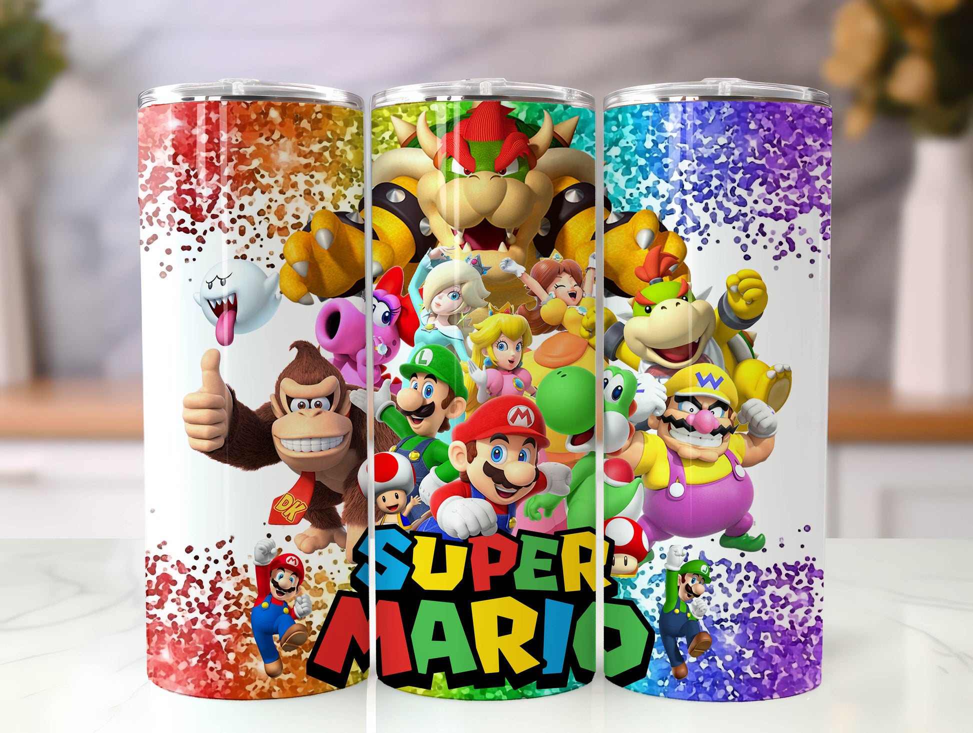 Super Mario Tumbler Wrap Bundle, 20 oz Mario Bros PNG Image Sublimation, Mario Tumbler Cup, Mario Bros Tumbler Wrap 5 - VartDigitals