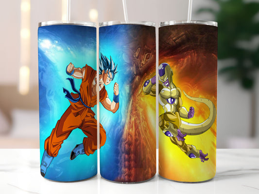 Anime Manga 20oz Skinny Tumbler Sublimation Designs, Cartoon Movie for Straight and Tapered Tumbler PNG, Cartoon Characters Tumbler Wrap PNG 5 - VartDigitals