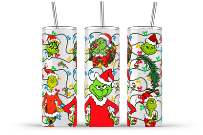 Weihnachtsbecher-Paket, 20oz Skinny Straight, 20oz Weihnachtsbecher, Weihnachtsbecher Wrap, Tumbler Wrap Png, Digitaler Download