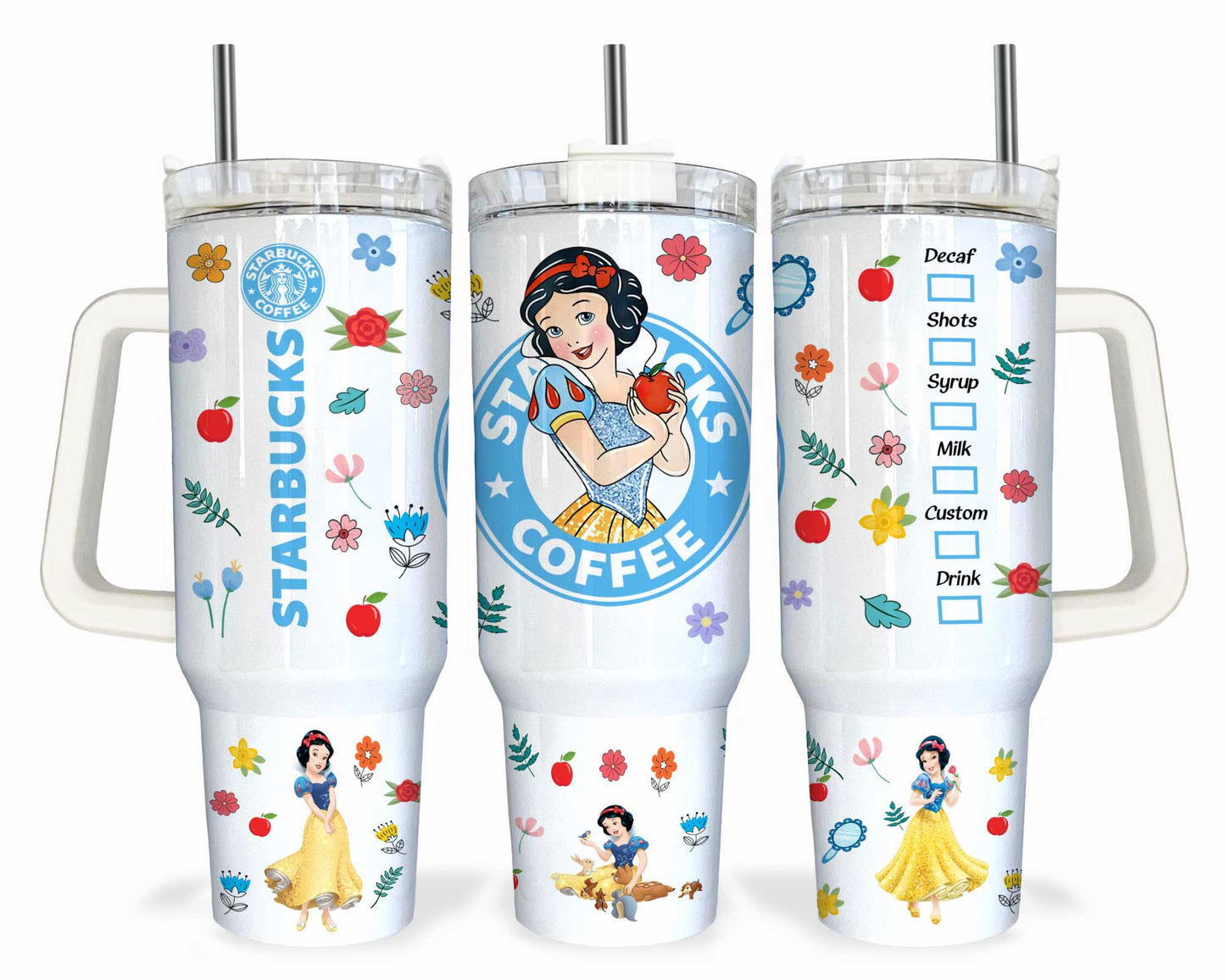 Bundle Cartoon-Figuren 40 oz Tumbler Wrap, Halloween Quencher Tumbler Sublimation, Cartoon Tumbler Png, Princess Wrap, Nightmare Scary