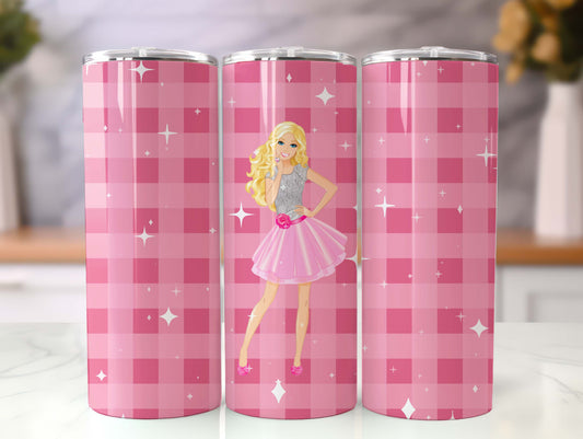 Barbie Tumbler Wrap, 20oz Straight Skinny Wrap, Sublimation Design, Cartoon Tumbler Design, Digital Download - PNG 69 - VartDigitals