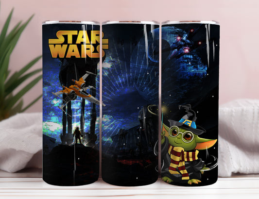 Star Wars Tumbler Wrap, 20 oz Skinny Tumbler Sublimation Design, Tumbler Wrap Design, Sofortiger digitaler Download PNG 6