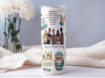 Outer Banks Pogue Life Tumbler Wrap, Paradise On Earth Tumbler, Outer Banks Skinny Tumbler, 20oz Skinny Straight, Retro Outer Banks Wrap - VartDigitals