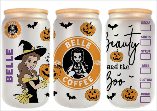 Bundle Halloween 16oz Glass Can Wrap CT14