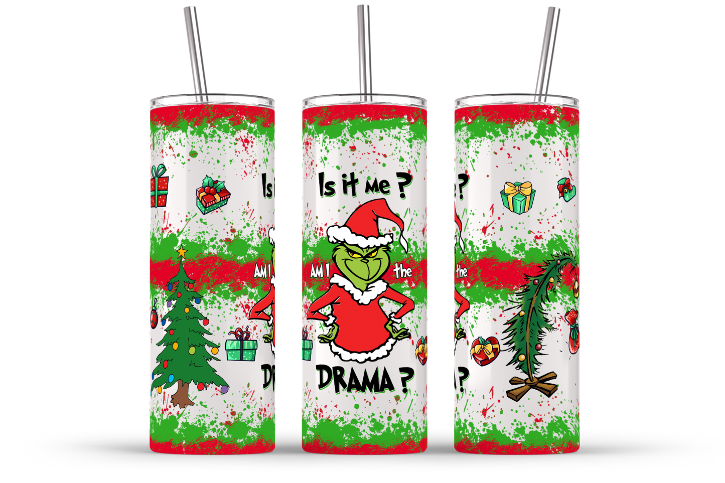 Weihnachtsbecher-Paket, 20oz Skinny Straight, 20oz Weihnachtsbecher, Weihnachtsbecher Wrap, Tumbler Wrap Png, Digitaler Download