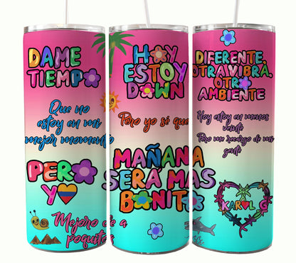 Karol 专辑 Tumbler，Karol Tumbler Wrap，Manana Sera Bonito PNG，Karol G 新专辑封面，Manana Sera Bonito，Pero Tu，kármika，Png