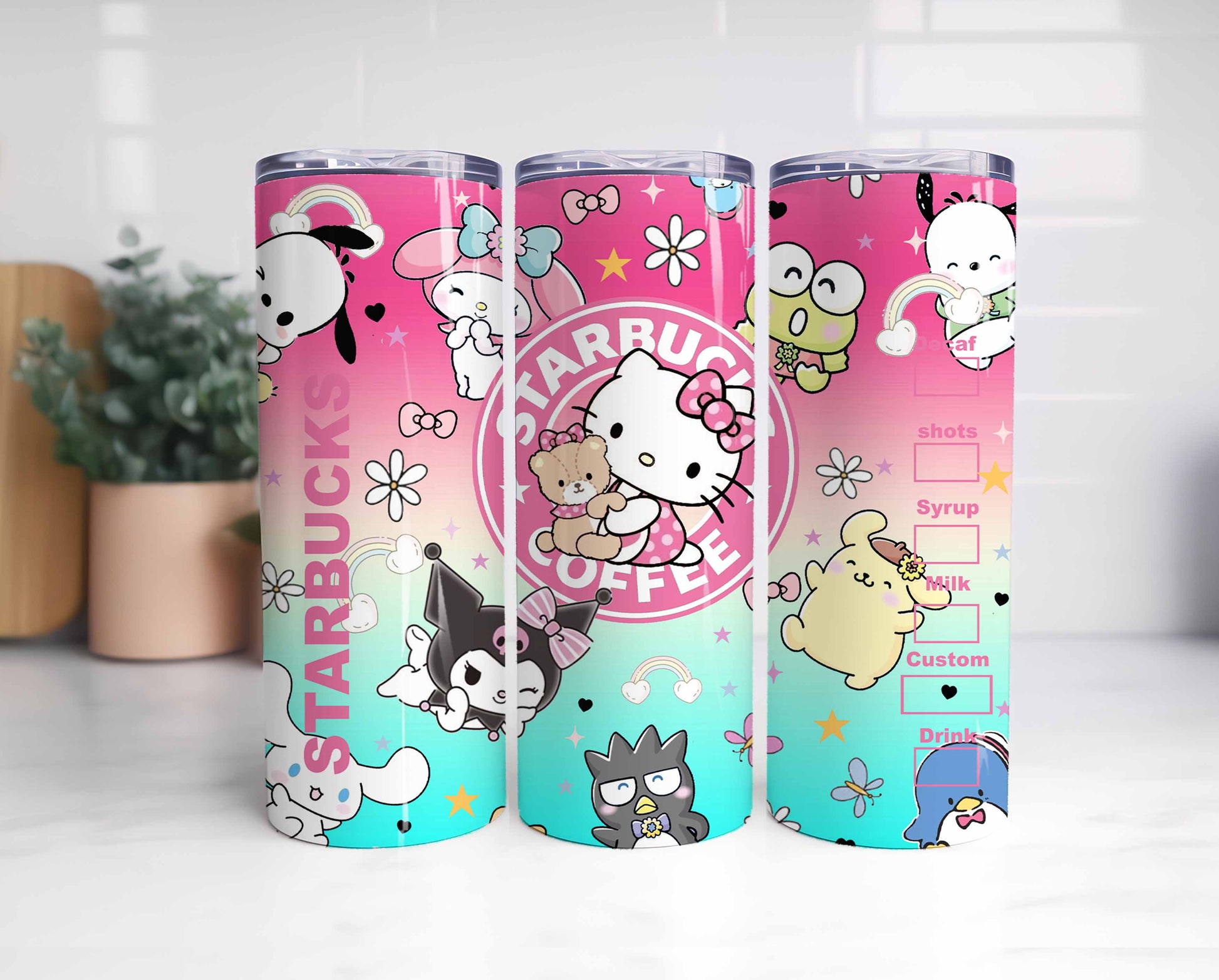 Hello Kitty Sanrio Tumbler - 20oz Coffee Tumbler PNG Download for Sanrio Enthusiasts - VartDigitals