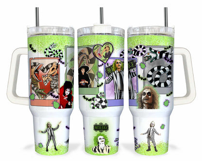 Bundle Cartoon-Figuren 40 oz Tumbler Wrap, Halloween Quencher Tumbler Sublimation, Cartoon Tumbler Png, Princess Wrap, Nightmare Scary