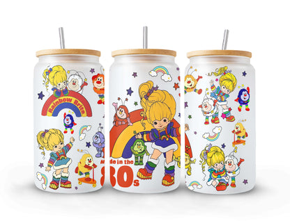 80er Jahre Cartoon Dose Glas, 16oz Dose Glas Wrap Design PNG, Retro Cartoon 80er Jahre Tumbler, 80er Jahre Cartoons png, Retro 80er Jahre Cartoons Tumbler Wrap, Png 1 