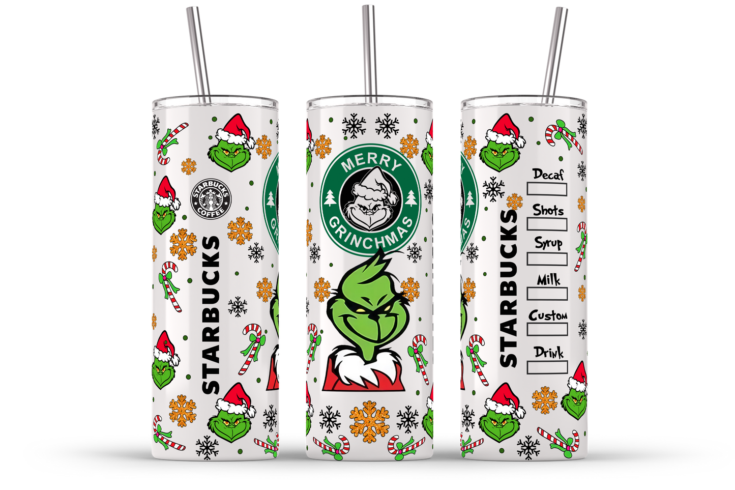 Christmas Tumbler Bundle, 20oz Skinny Straight