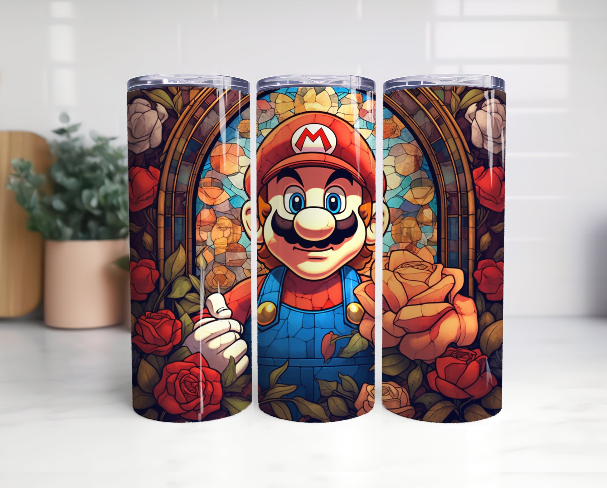 Big Bundle Mario Tumbler, Mario Tumbler 20oz, 20oz Skinny Tumbler, Cartoon Tumbler, Video Game Skinny Tumbler 9 - VartDigitals