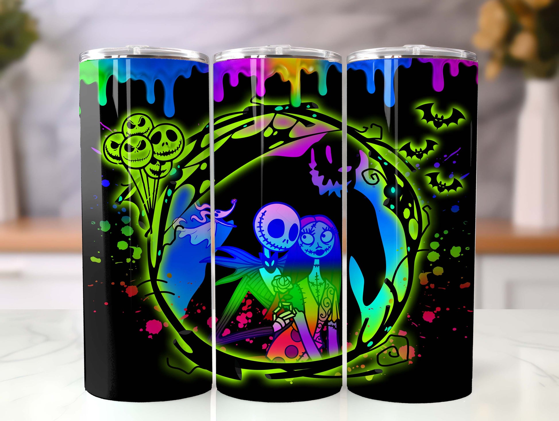 Jack Skellington Tumbler, Jack Sally, Scary Movie Tumbler, 20oz Skinny Tumbler, Jack Skellington Tumbler, Halloween Wrap, Trick or treat Png - VartDigitals