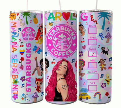 Karol 专辑 Tumbler，Karol Tumbler Wrap，Manana Sera Bonito PNG，Karol G 新专辑封面，Manana Sera Bonito，Pero Tu，kármika，Png