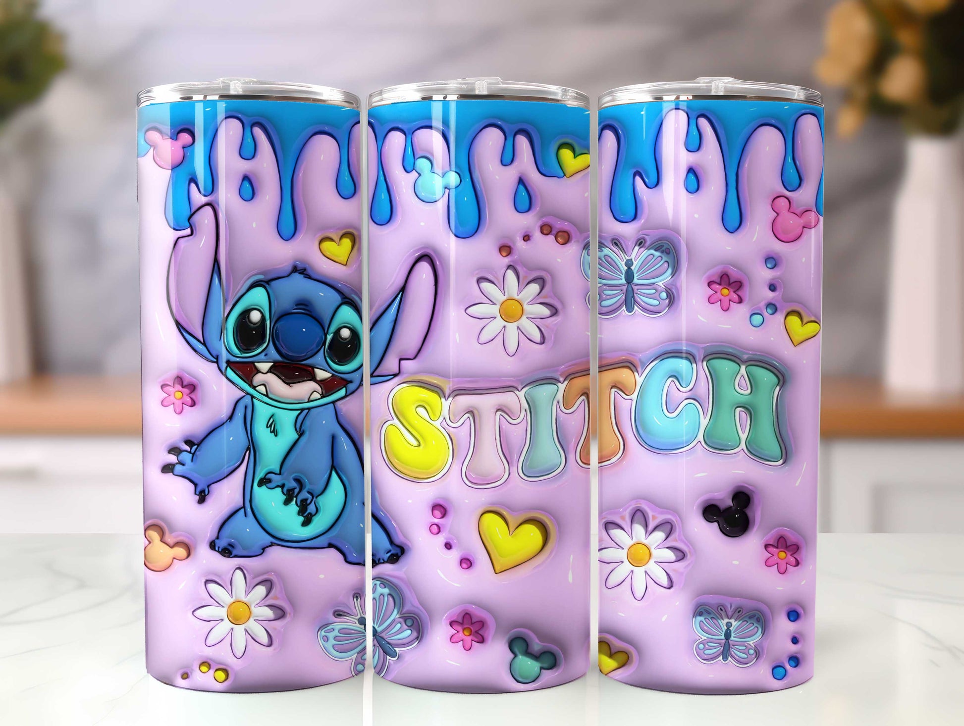 Inflated Cartoon Tumbler Design Png 3D Cartoon Tumbler Wraps 20oz Skinny Sublimation Digital Downloads 3D Puffy Cartoon Design Sublimation - VartDigitals